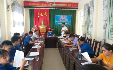Đoàn xã Minh Tiến sơ kết công tác đoàn 6 tháng đầu năm 2019